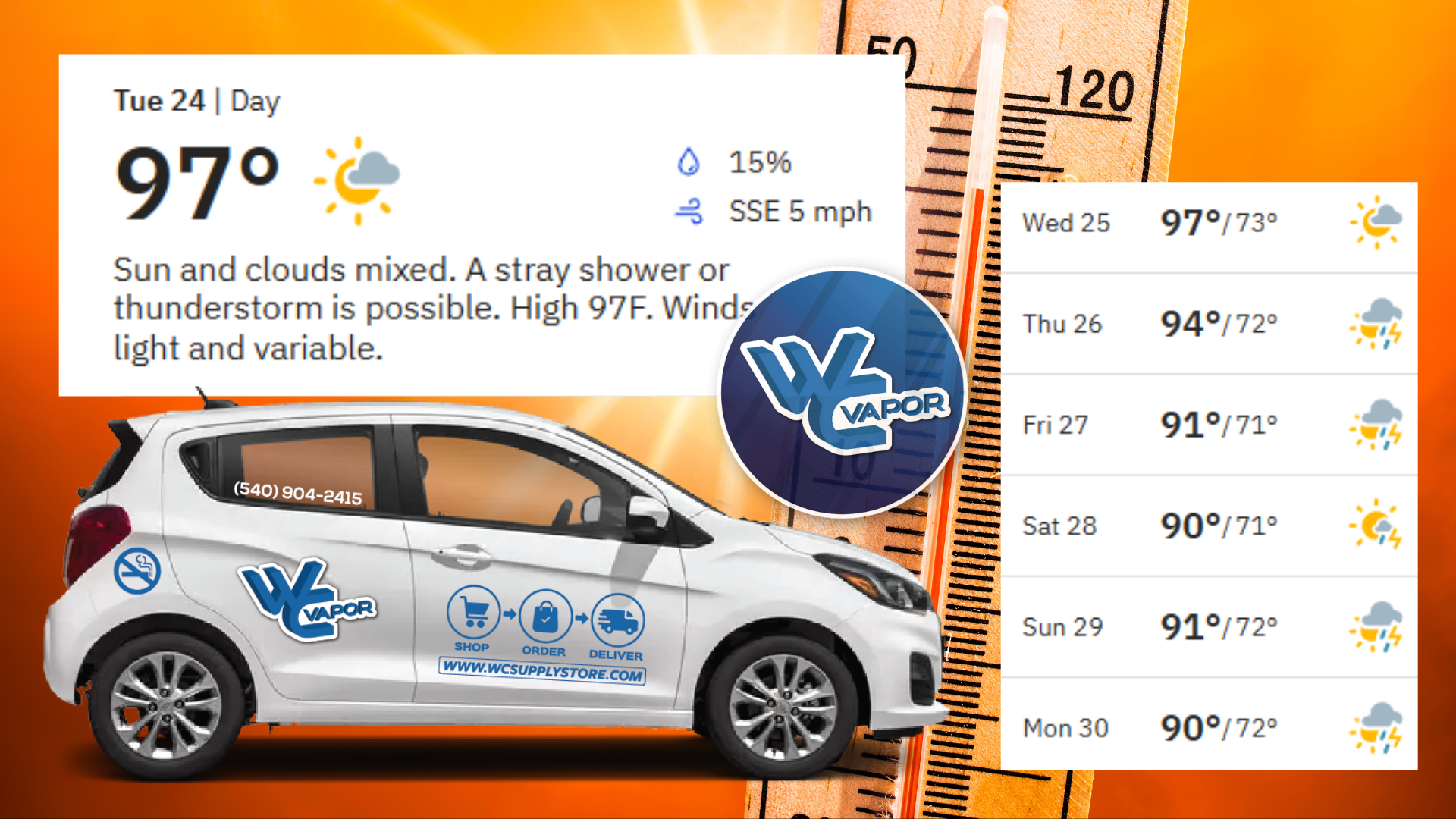 Beat the Heat with WC Vapor’s Delivery Services