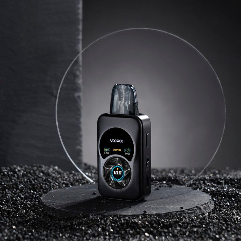 The Argus A Pod Kit packs a powerful punch with its dual-zone display, user-friendly features, and advanced technology. Enjoy customizable vapor production with Power Mode, flavorful hits with Super Mode, and efficient usage with Eco Mode. The Argus Top-Fill Cartridge enhances your vaping experience with leak-free standing and a long coil lifespan. Plus, the GENE.AI 2.0 chip ensures your safety with multiple protections.