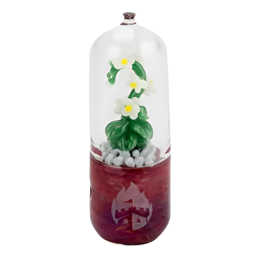 White Orchid Dry Pipe by Empire Glassworks