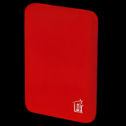 LAX Rubberized Power Bank Red