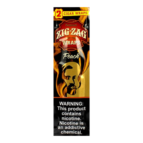 Zig Zag Premium Wraps (2-Pack) - Peach