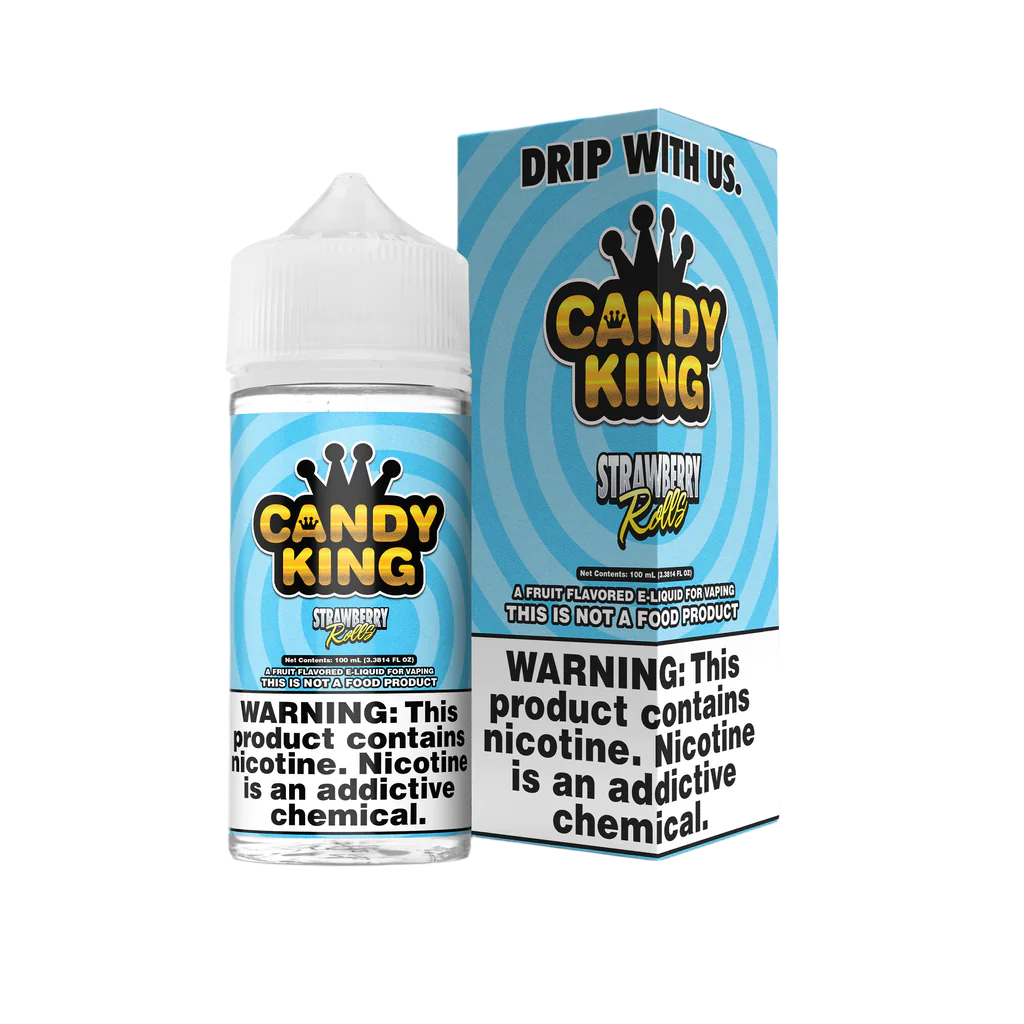 Strawberry Rolls by Candy King is a sour strawberry gummy flavor. (70/30 vg/pg)