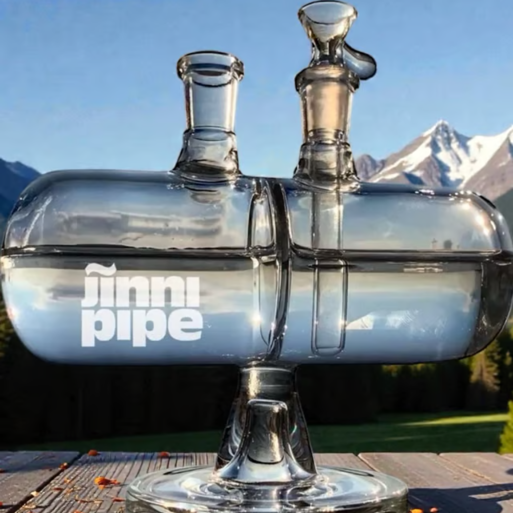 Jinni Pipe 7" Infinity Gravity Water Pipe by Gypsy Labs
