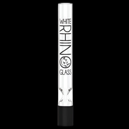 White Rhino - Glass Chillum w/ Silicone Cap