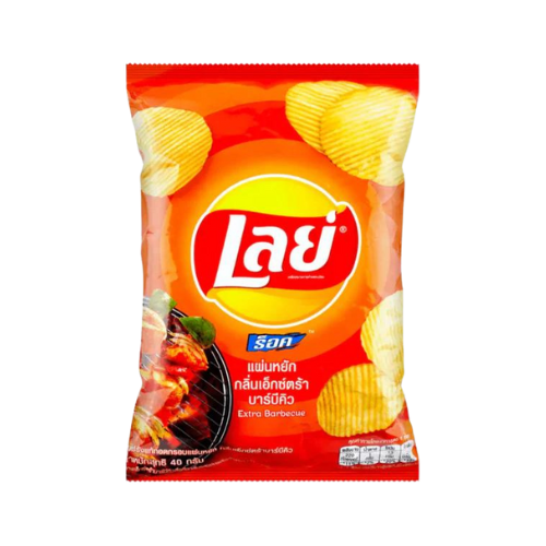 Prepare to indulge in your love for barbecue with Lay's Extra BBQ Chips! Enjoy the bold and irresistible flavors of these chips that will fulfill your snack cravings.