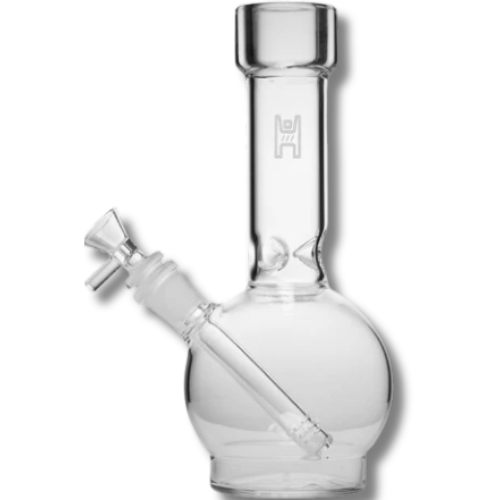 Human Grade 9" Ball Water Pipe - Clear