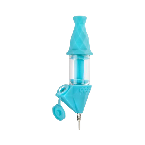 Ooze Bectar Silicone Water Pipe & Nectar Collector Aqua Teal
