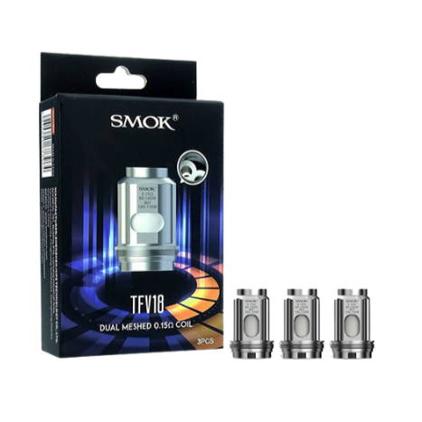 Smok TFV18 Coils Features: Dual Mesh Coil Design | 0.15ohm (100-110W) | Press-Fit Coil Installation