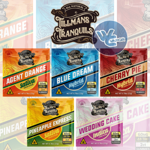Tillmans 60mg THC Gummy 2-Pack - All Flavors (25:1 Ratio VIrginia Compliant)
