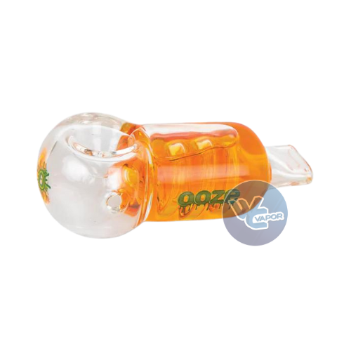 Ooze - Freezable Glycerin Glass Hand PIpe - Orange