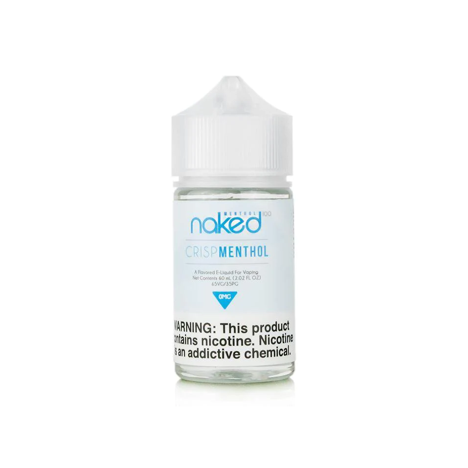 Crisp Menthol by Naked100 is a super blast of menthol for the menthol lovers. (70/30 vg/pg)