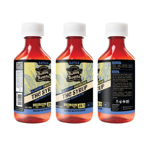 Tillmans Tranquils Blueberry Cheesecake THC Syrup 25:1 CBD:THC Ratio