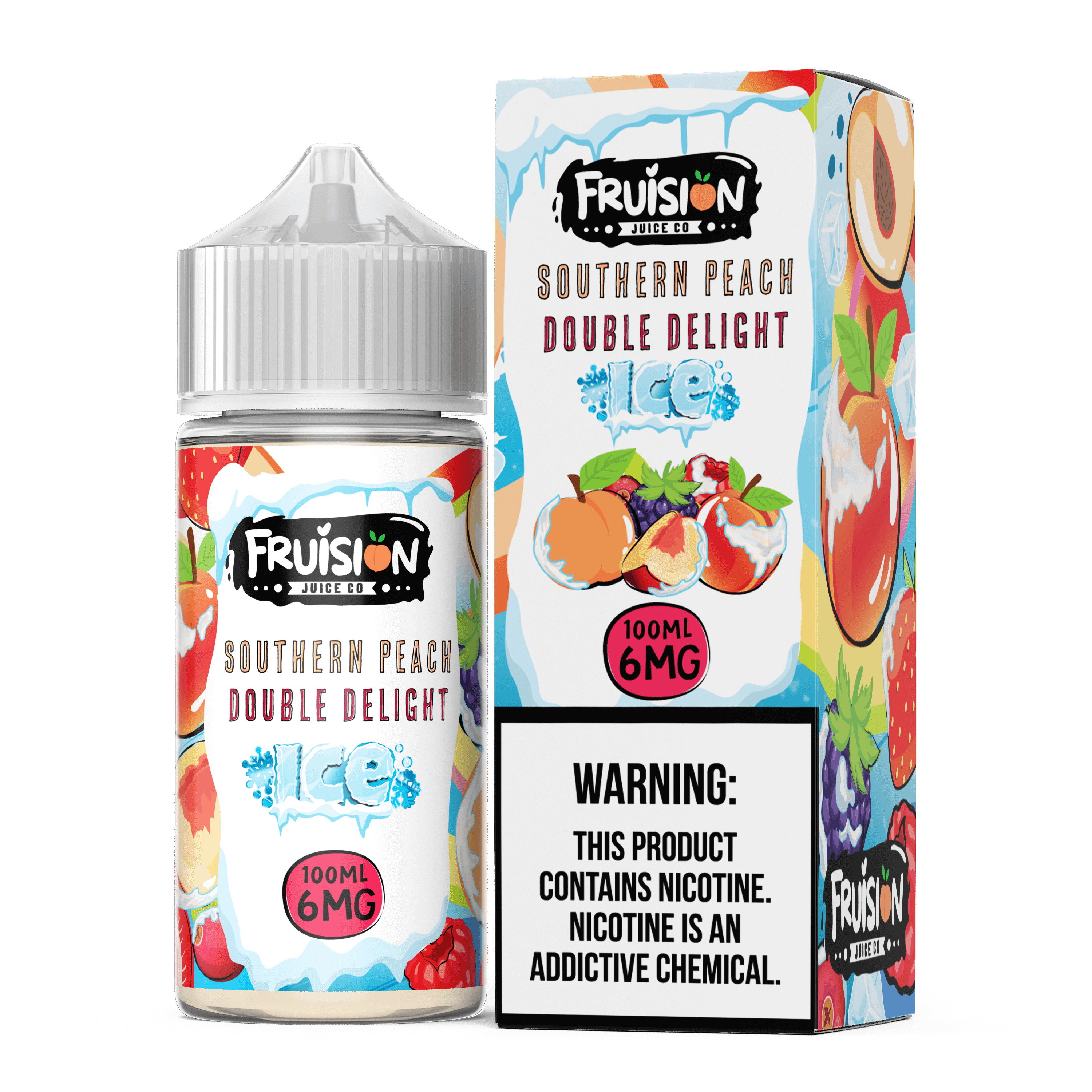 Fruision Ice - Southern Peach Double Delight Ice - 100mL- 06mg