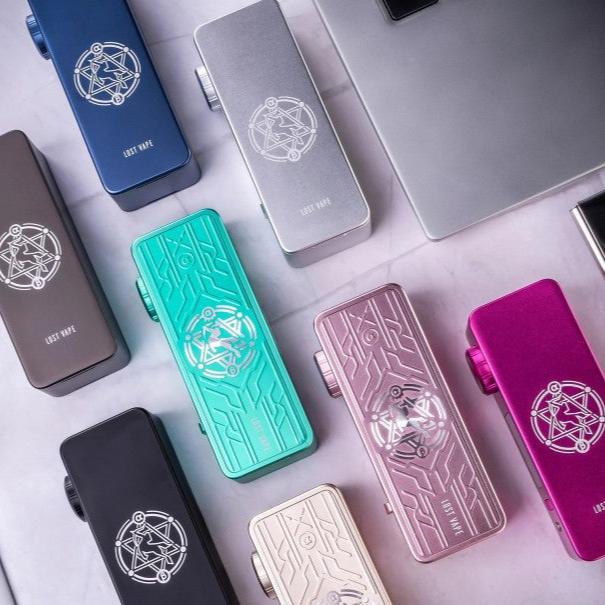 The Lost Vape Centaurus M100 Mod has a size of 92.7mm x 38mm x 26mm and weighs 100±5(g). It uses a single 18650 battery (not included) and supports coil resistance between 0.1ohm to 3.0ohm. The battery voltage ranges from 3.0V to 4.2V and the power range is 5W to 100W. It can be charged with a 5V/2A Type-C cable and the body is made of aluminum alloy and stainless steel materials.