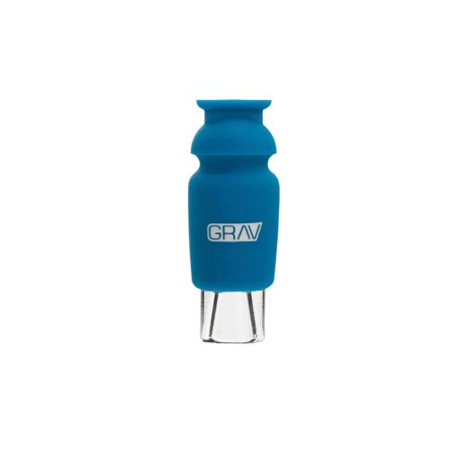 GRAV - Silicone Capped Glass Crutch Blue