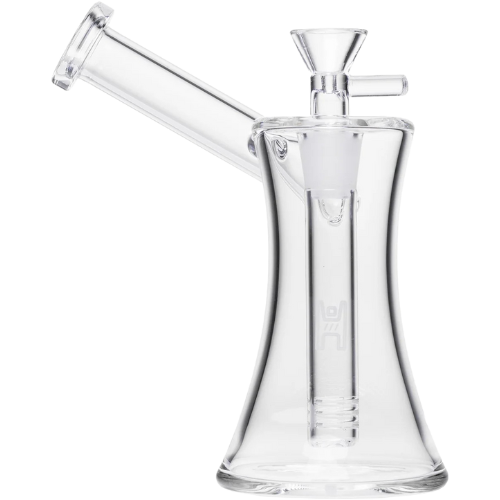 Human Grade 6" Hourglass Sidecar Bubbler - Clear