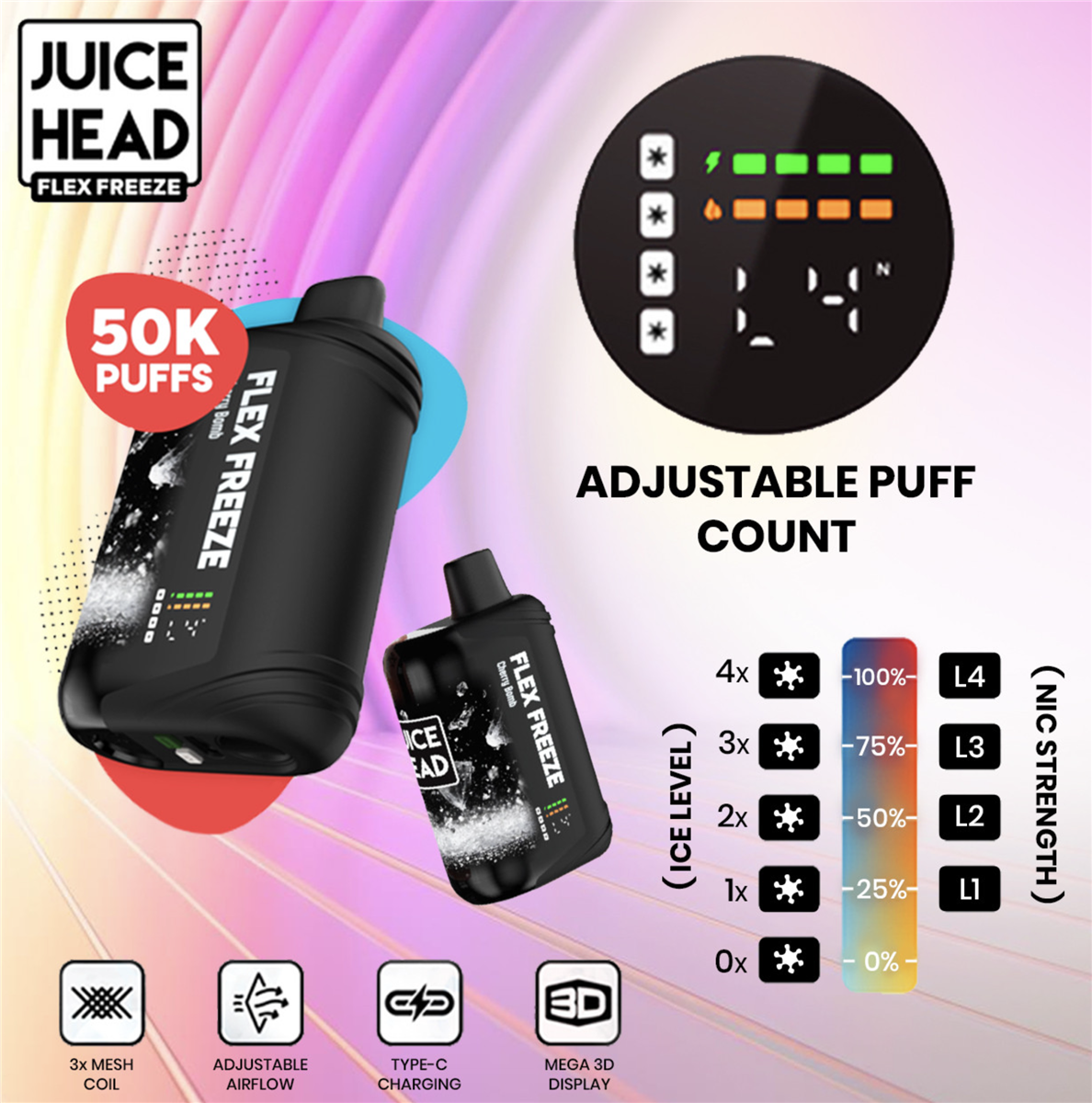 Juice Head iFlex 50K Nixodine Disposable