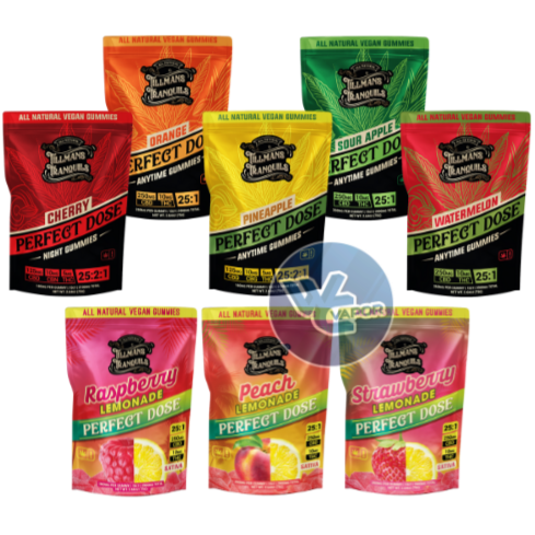 Discover Tillman's Tranquils THC Gummies, 25:1 CBD: THC with precise doses, premium natural ingredients, and vegan/gluten-free options for a euphoric and holistic experience.