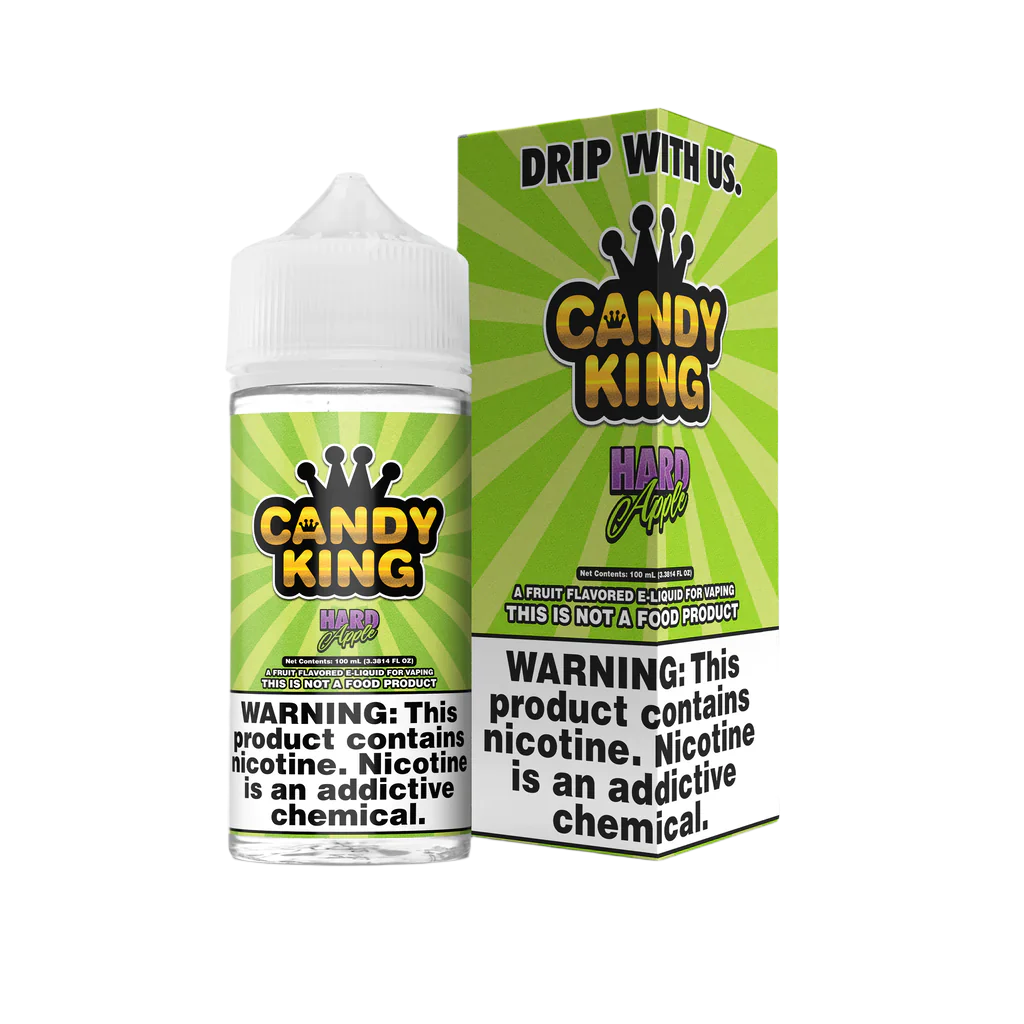 Hard Apple by Candy King is like a sour green apple picked from the tree. (70/30 vg/pg)