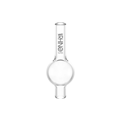 Enhance your dabbing experience with the White Rhino Bubble Carb Cap. Designed for optimal use with bangers and concentrates, this tool allows for more efficient vaporization and maximum flavor. Made with precision and style, elevate your smoking with the White Rhino Carb Cap.