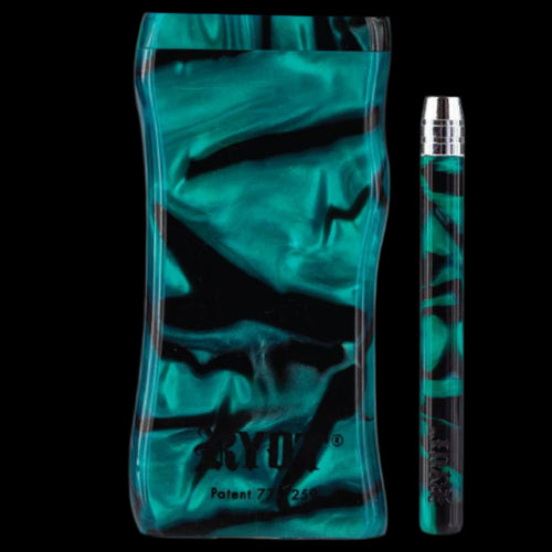 RYOT - Large Acrylic Dugout w/ One Hitter (3") Black and Green