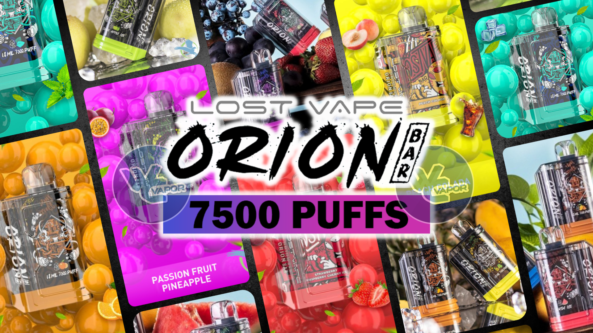 Lost Vape's Orion Disposable provides 18mL of pre-filled eliquid with 5% nicotine strength, providing 7500 puffs of flavor satisfaction.