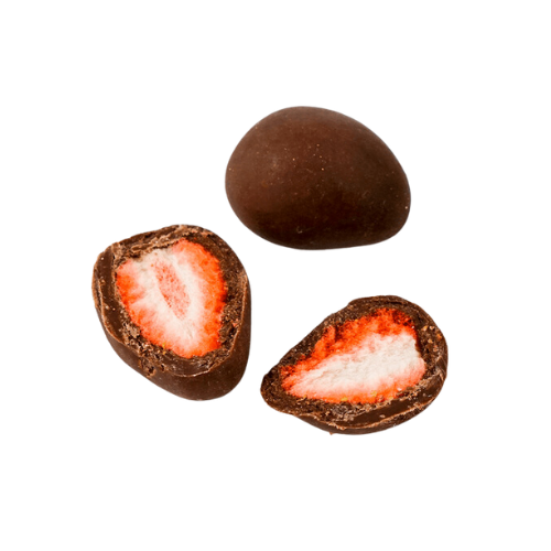 Tony's Freeze Dried Strawberries covered in chocolate