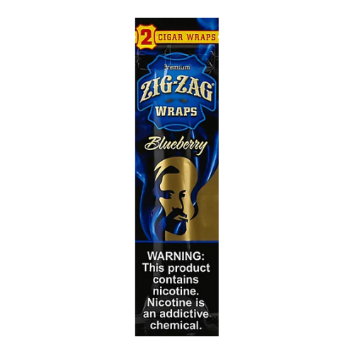 Zig Zag Premium Wraps (2-Pack) - Blueberry