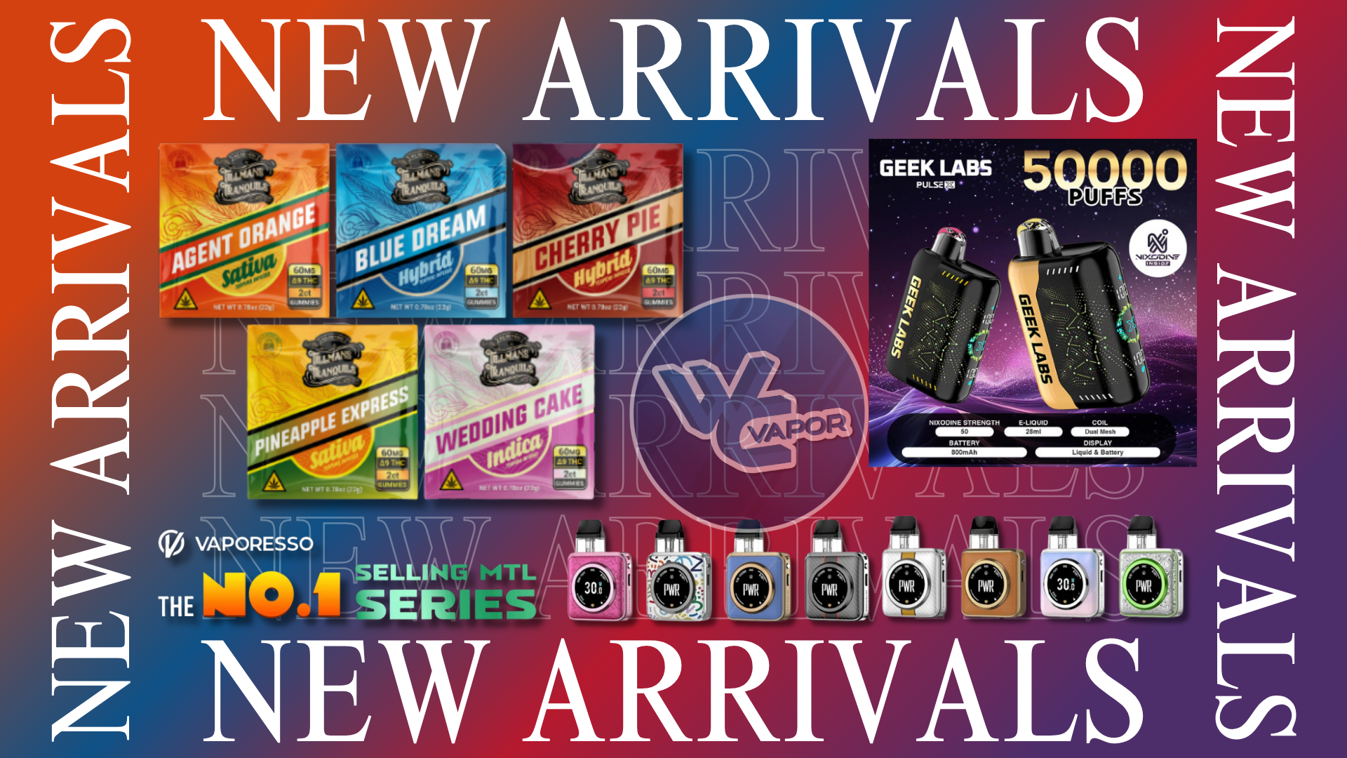 New Arrivals at WC Vapor: Vapes and Edibles Available