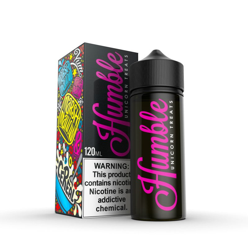 Unicorn Treats by Humble OG features a rainbow fruity cereal flavor. (70/30 vg/pg)
