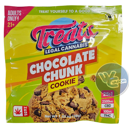 Treats Chocolate Chunk Cookie (25:1 CBD:THC 100mg Delta9)