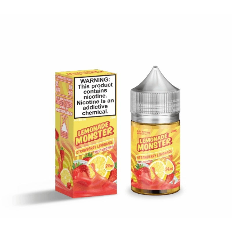 Strawberry Lemonade Salts by Lemonade Monster is glass of lemonade and sweet strawberries. (50/50 vg/pg)